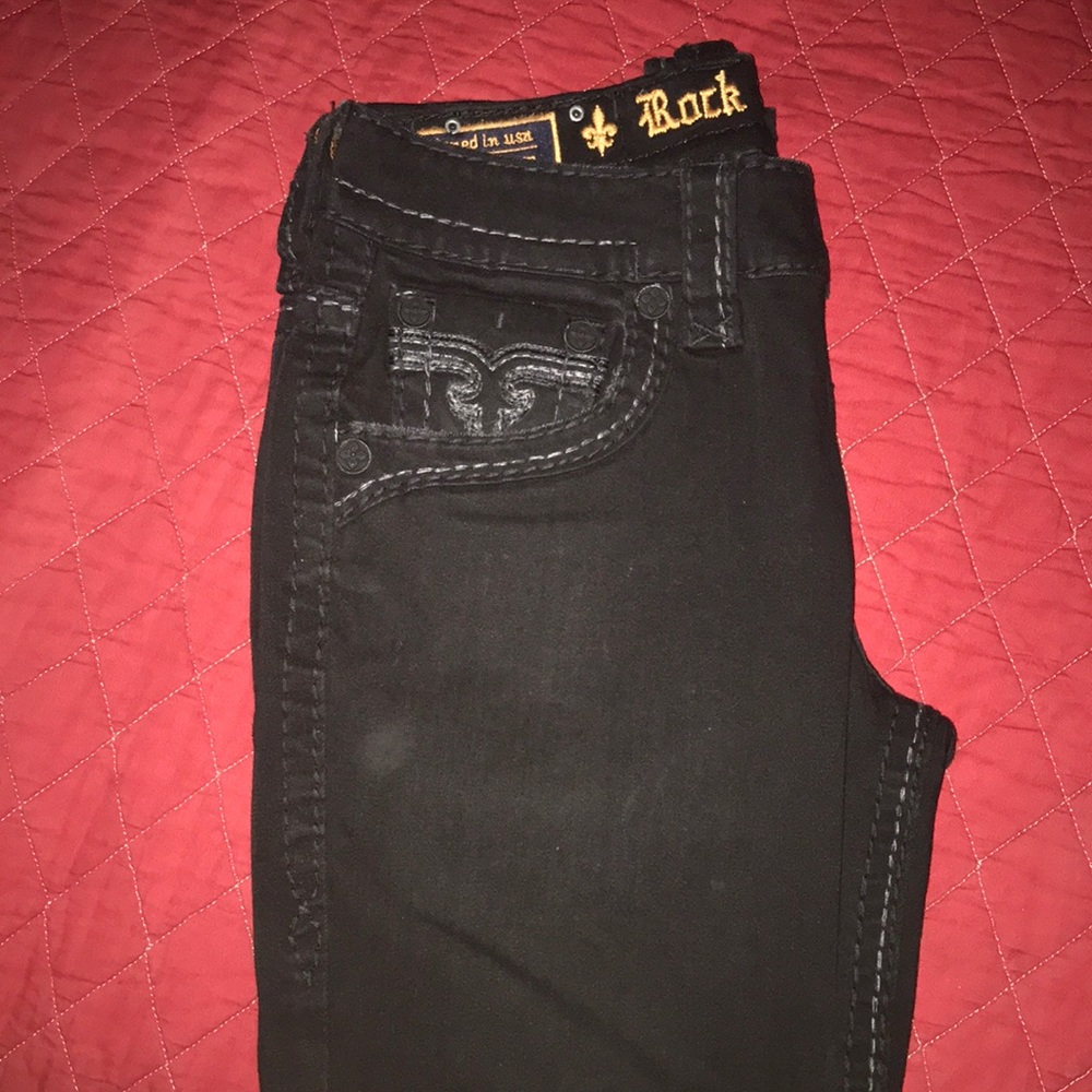 Rock Revivals Black Jeans
